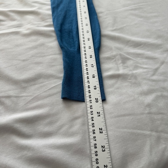 CASLON Women's Lightweight Long Sleeve Sweater Blue Size Small Snap Up Side Hem - Picture 9 of 13